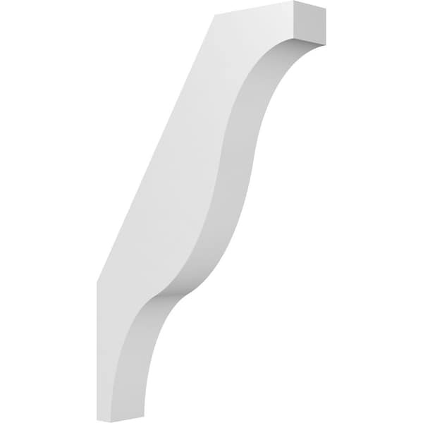 Ekena Millwork 4-in. W x 20-in. D x 32-in. H Funston Architectural Grade PVC Knee Brace BRCP04X20X32FST - main